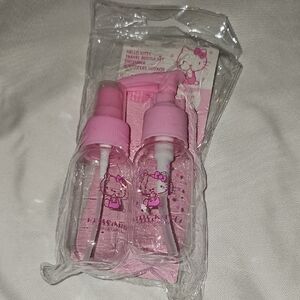 Hello Kitty Pink Travel Bottle Collection Tote K